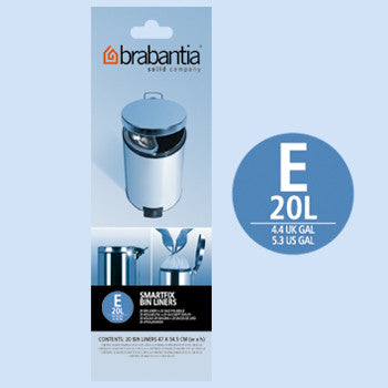 Zareema 20L Bin Liners – Pack of 40, Strong & Leak-Resistant